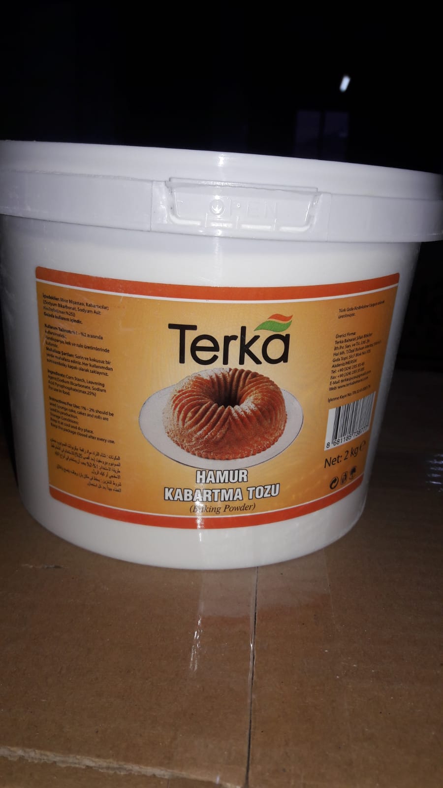 HAMUR KABARTMA TOZU TERKA 2kg*4 ADET KOLİ