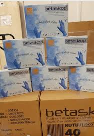 BETASKOP PUDRASIZ ELASTİK ELDİVEN BEYAZ100lü*40pk 